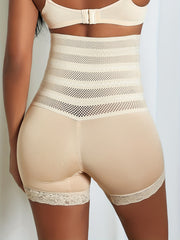 Lace Trim Shaping Panties High Waist Tummy Control Compression Panties