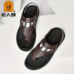 LAORENTOU Men's Wear-resistant Sandals Quick Drying Comfy Slides