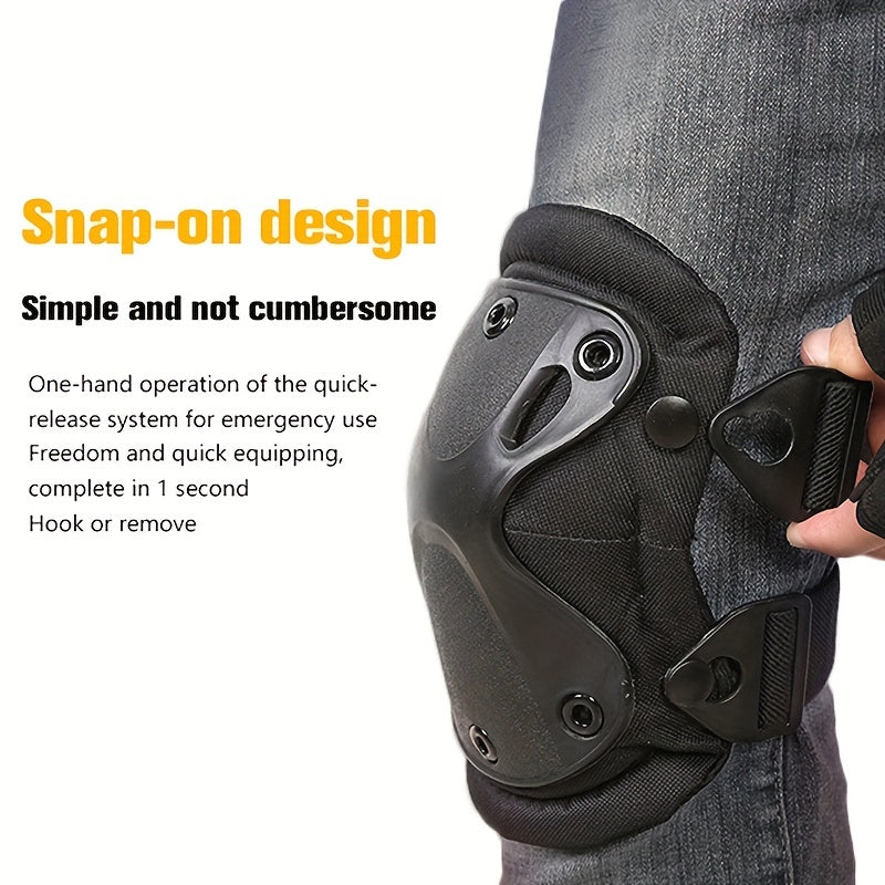4pcs Outdoor Combat Protective Gear Elbow Knee Pads Set