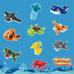 Educational Marine Animal Building Set for Kids