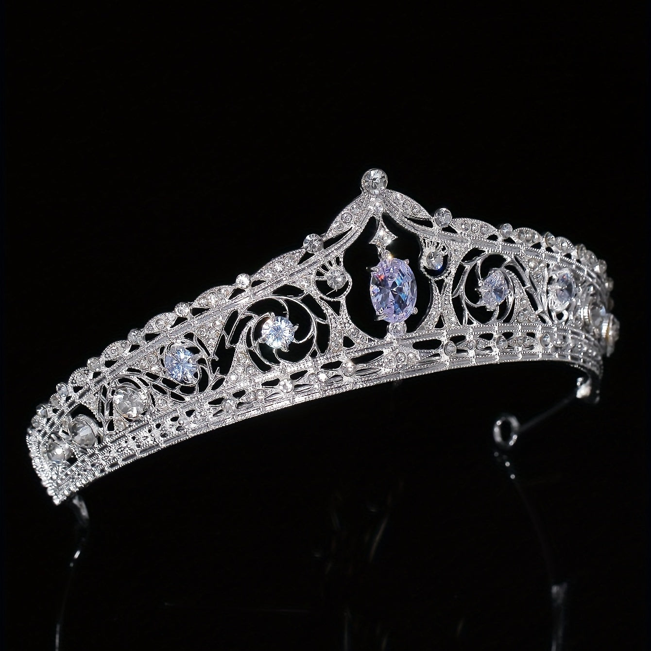 Bridal Rhinestone Crystal Crown Tiara Wedding Hair Accessories