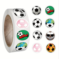 500pcs Soccer Stickers Roll Vinyl Soccer Sports Stickers