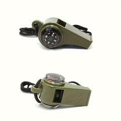 3-in-1 Emergency Survival Whistle with Compass & Thermometer