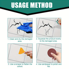 100ml Quick Dry Adhesive Tile Repair Paste for Engineers