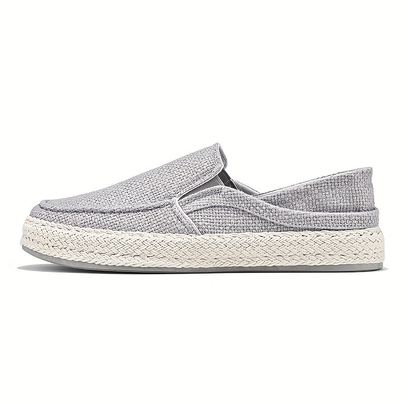 Men's Flax Breathable Loafer Shoes Lightweight Casual Spring Summer