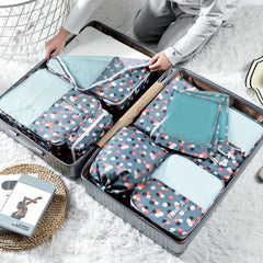 10 Pcs Packing Cubes Travel Luggage Organizers For Suitcase Portable Bags
