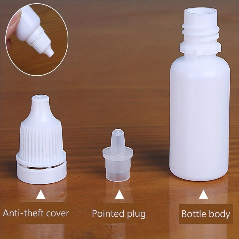 3pcs 15ml Empty Eye Dropper Bottles Squeezable Plastic for Eye Liquid