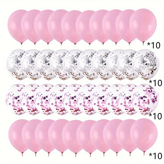 12 inch Latex Sequin Balloon Set for Birthday Wedding Party