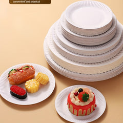 50pcs 5 inch Disposable Paper Plate Party Tableware Birthday Party Supplies