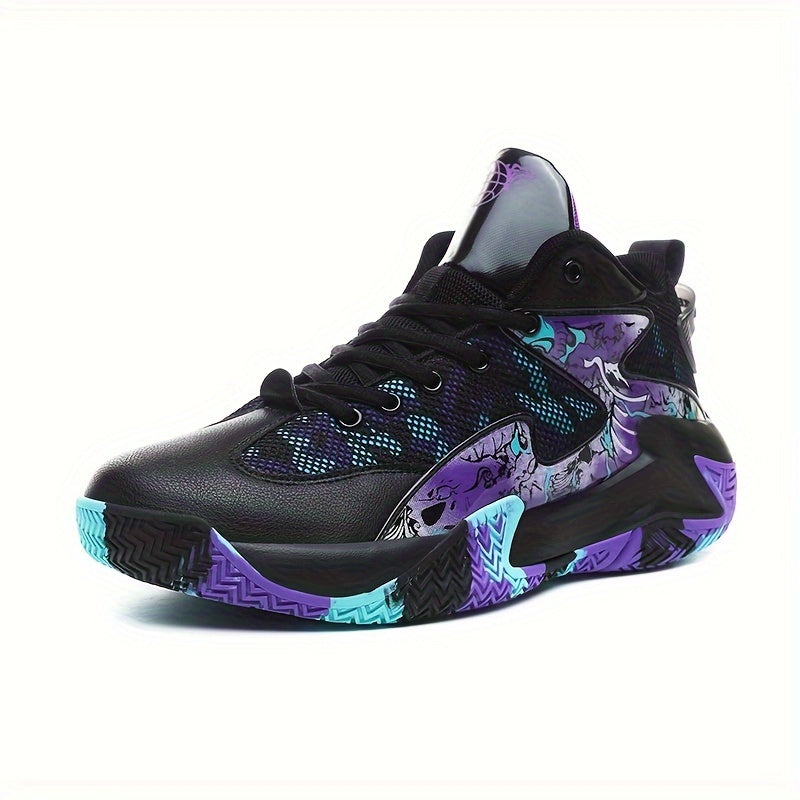 Men's Plus Size High Top Basketball Shoes - Non Slip & Durable