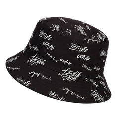 Thug Life Full Print Reversible Beach Hats for Men and Women