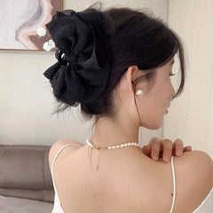 Polka Dot Bow Hair Claw Hair Accessories Hair Clip Female
