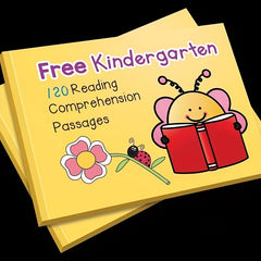 Kindergarten English Reading Comprehension Exercise Book with Pictures