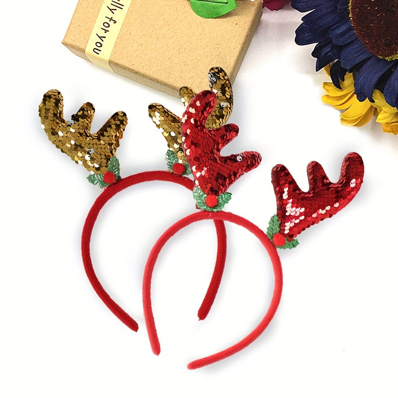Christmas Headband Deer Antler Dress Up Kids Headwear