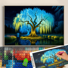 Enchanting Tree Diamond Painting Kit - Fantasy Art & Crafts for Adults