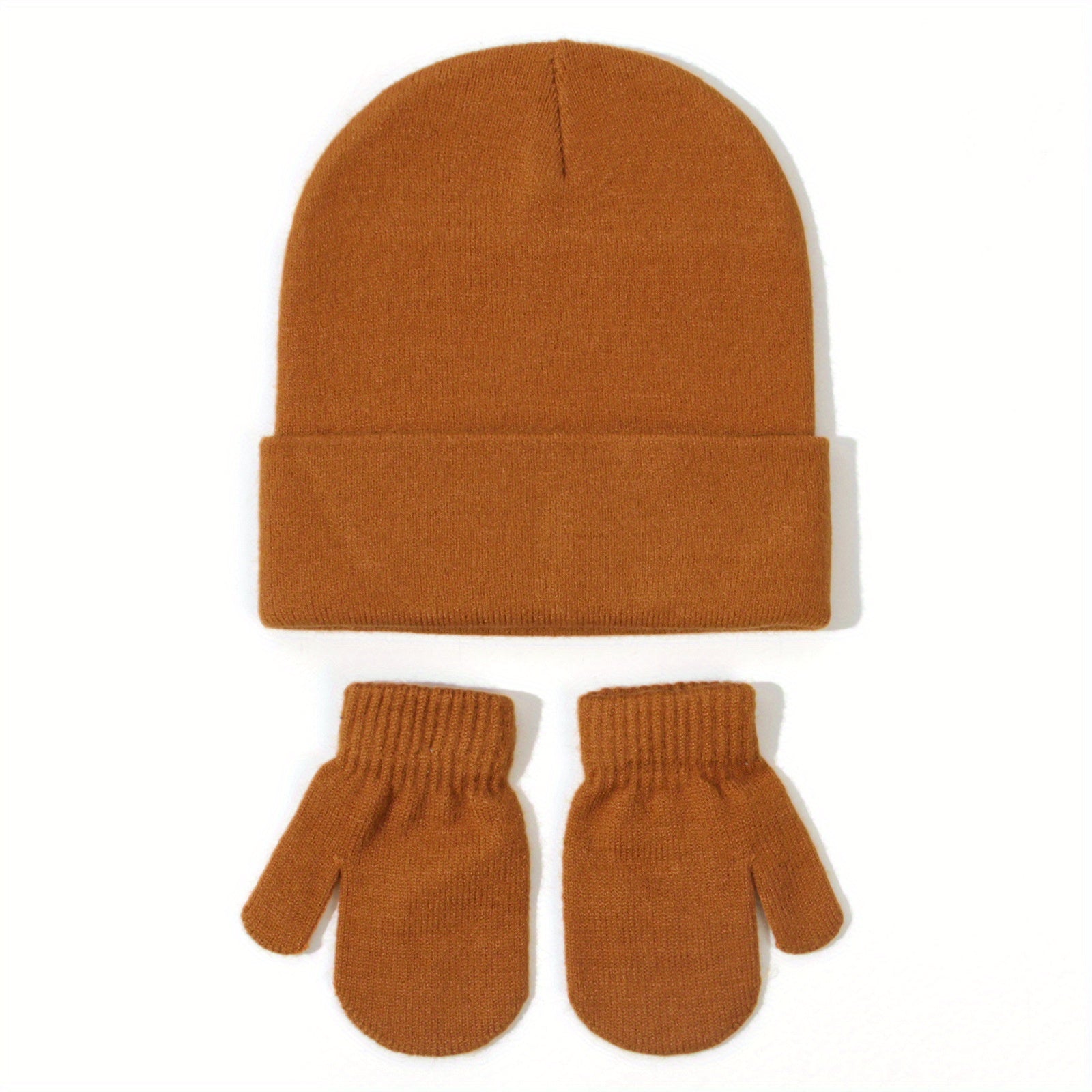 Unisex Toddler Hat And Gloves Baby Beanie Knitted Ski Hat For 0 7 Years Baby