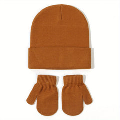 Unisex Toddler Hat And Gloves Baby Beanie Knitted Ski Hat For 0 7 Years Baby