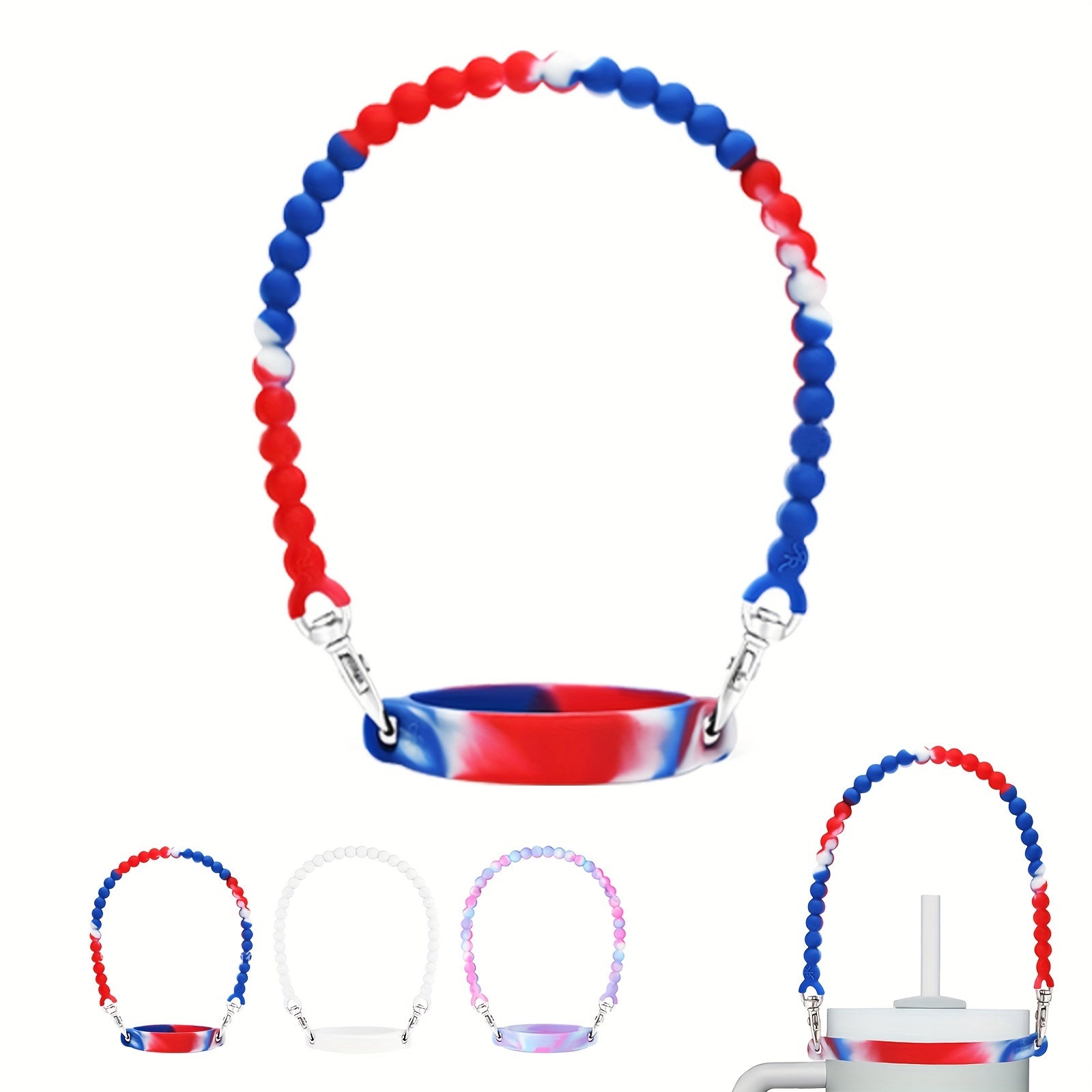 Silicone Water Bottle Handle Sling for 8-40oz Bottles