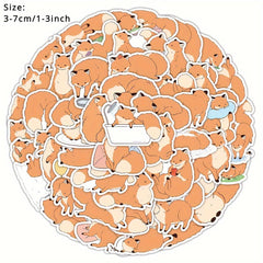 60pcs Fox Series Graffiti Stickers For DIY Suitcases Laptop Helmet Scrapbook