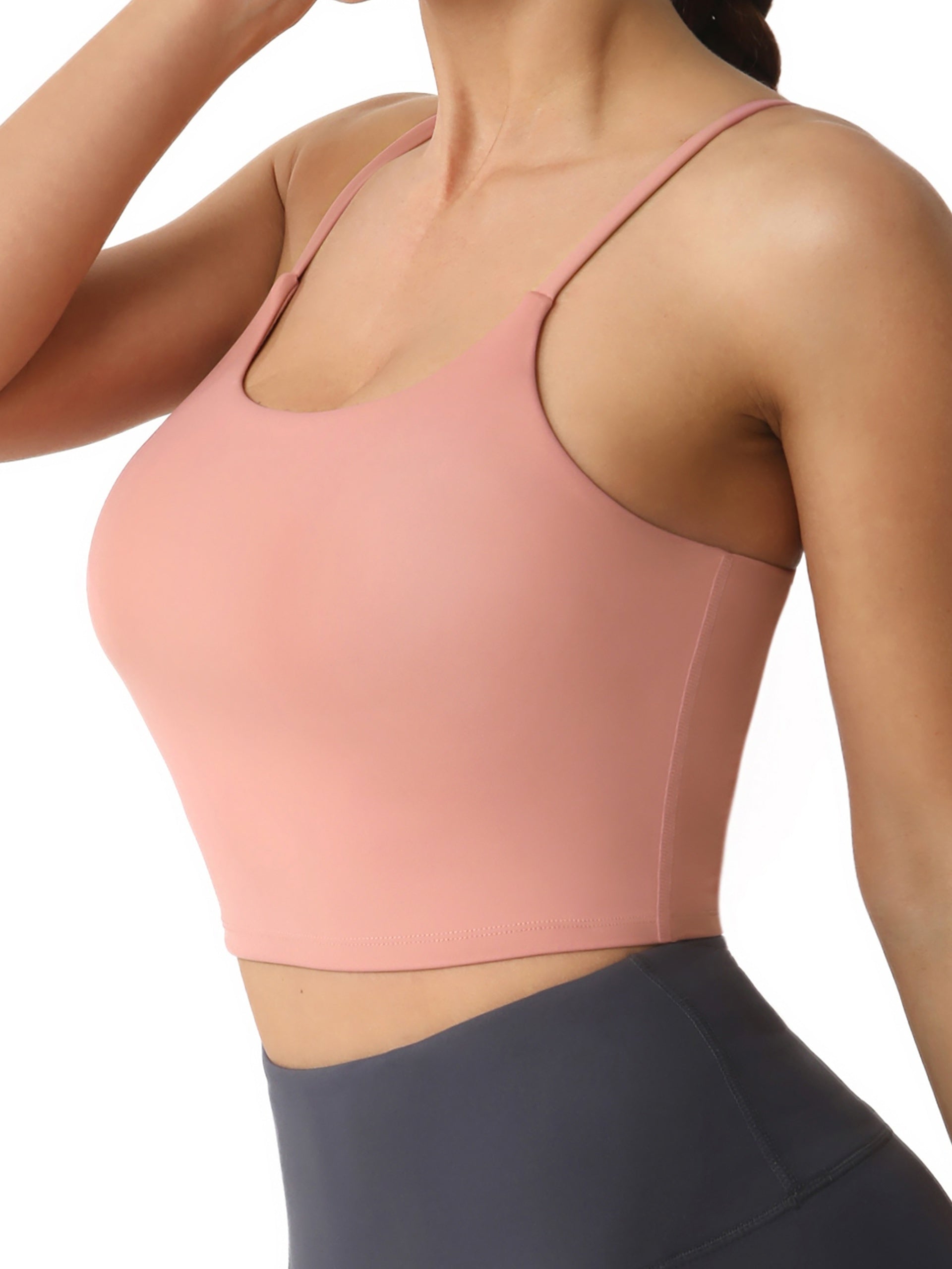 Pink Yoga Fitness Sports Tank Top Women's Activewear
