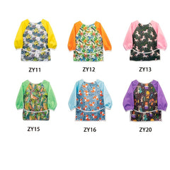 Mumsbest Long Sleeve Baby Bib Waterproof Feeding Smock Bibs