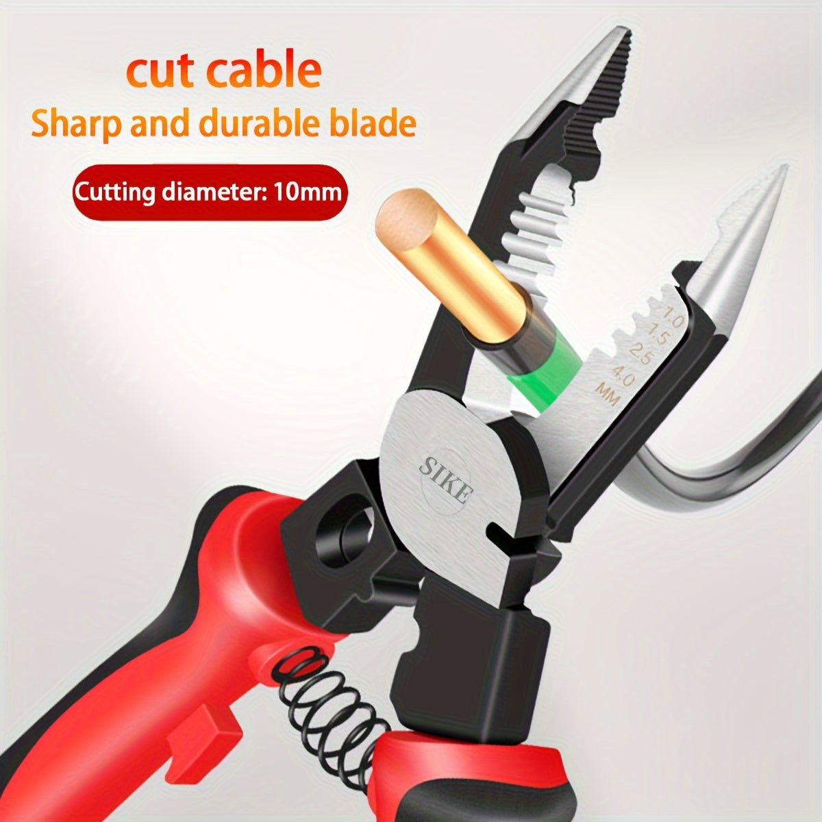 Electrician Wire Pliers 9 in 1 6 in 1 Pointed Nose Handheld Cable Cutter