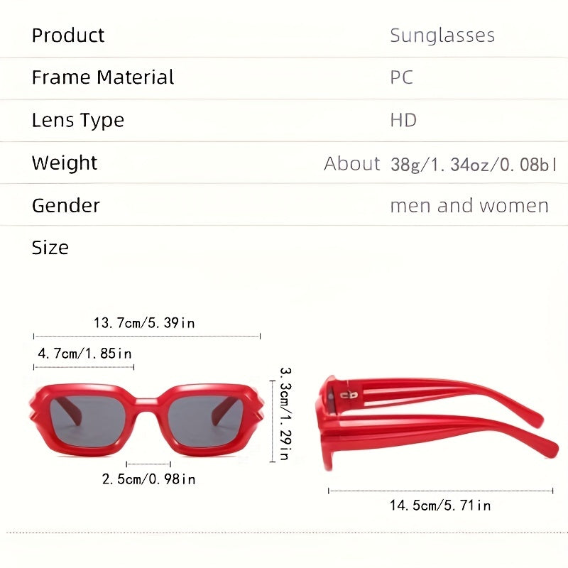 Y2K Square Jelly Sunglasses UV400
