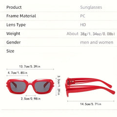 Y2K Square Jelly Sunglasses UV400