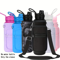 Neoprene Bottle Holder with Adjustable Strap for 18oz-40oz Sports Water Bottle