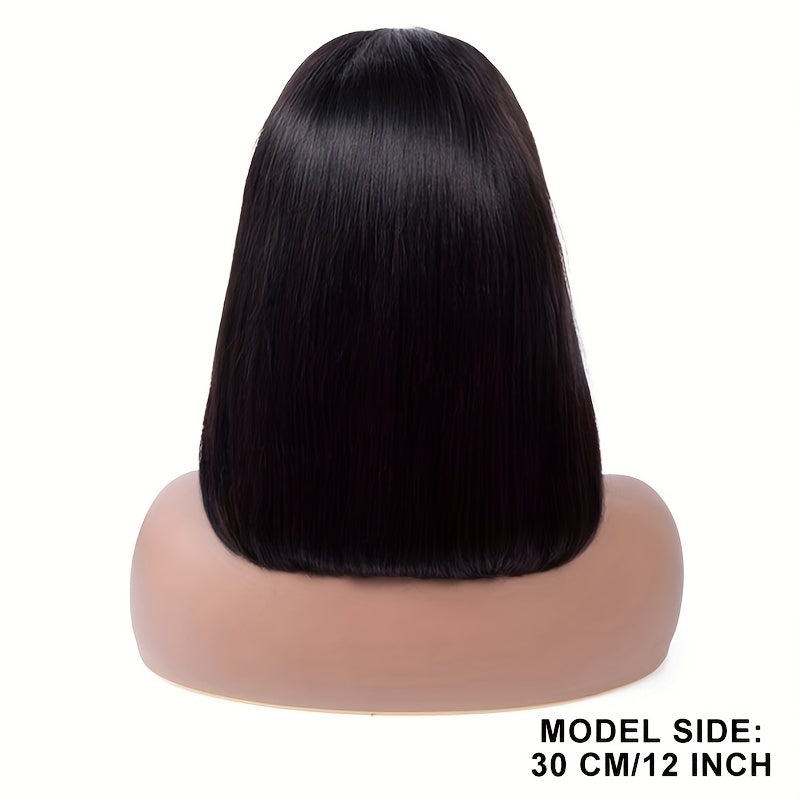 HD Lace Short Bob Wig 150 Density Human Hair Glueless Closure Wig