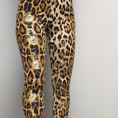 Leopard Print High Waist Leggings Women's Clothing