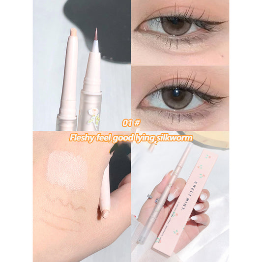 Dual Ended Eyeliner Pen Matte Pearly Highlight Glitter Stick