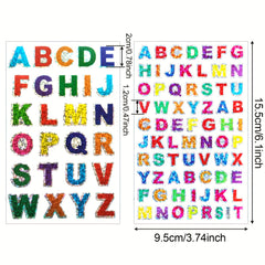 10pcs Sparkling Letter Stickers Self Adhesive For Weddings & Birthdays