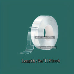 1pc 3 Styles Fixing Tape Transparent Easy To Use Strong Viscosity