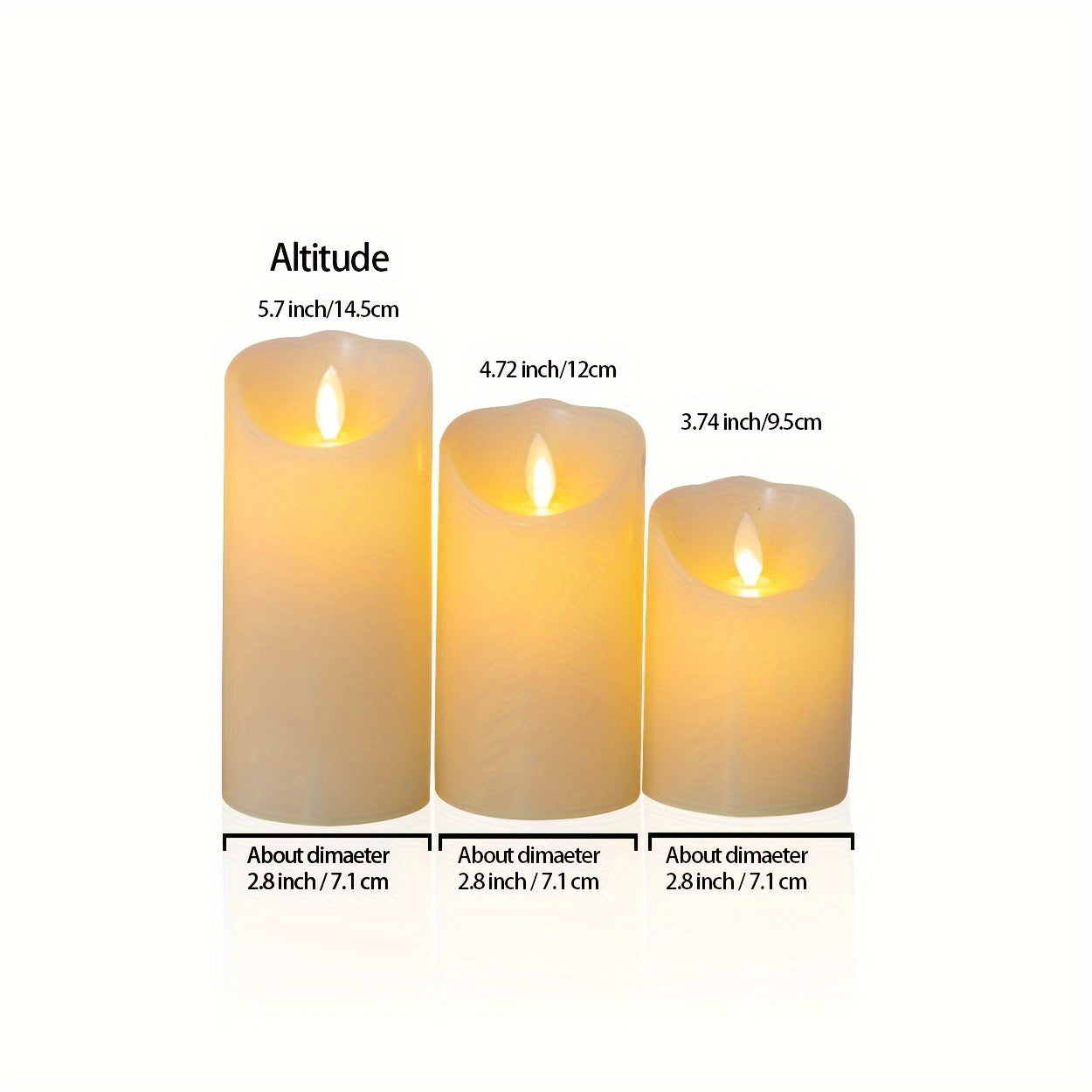 Flameless Candle Lights Outdoor Camping Night Lights LED Electronic Lights