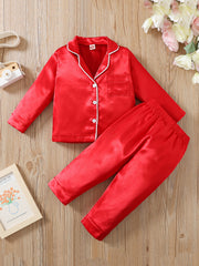 Baby Girls Pajamas Family Outfit Long Sleeve Top & Pants Set