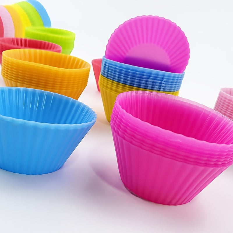 7pcs Silicone Muffin Cupcake Molds - Bake Delicious Treats with Ease