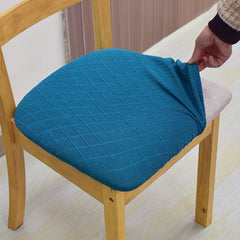 Stretch Jacquard Chair Seat Cover Dustproof Dining Room Chair Cushion Sofa Cover