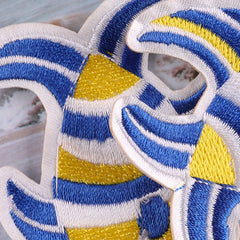 2pcs Fish Applique Patch DIY Iron On Clothing Coat Hat Bag Accessory