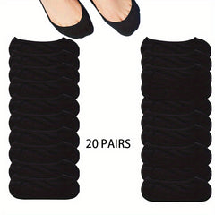 20 Pairs Lace Invisible Socks Lightweight Ankle Socks Women's Stockings