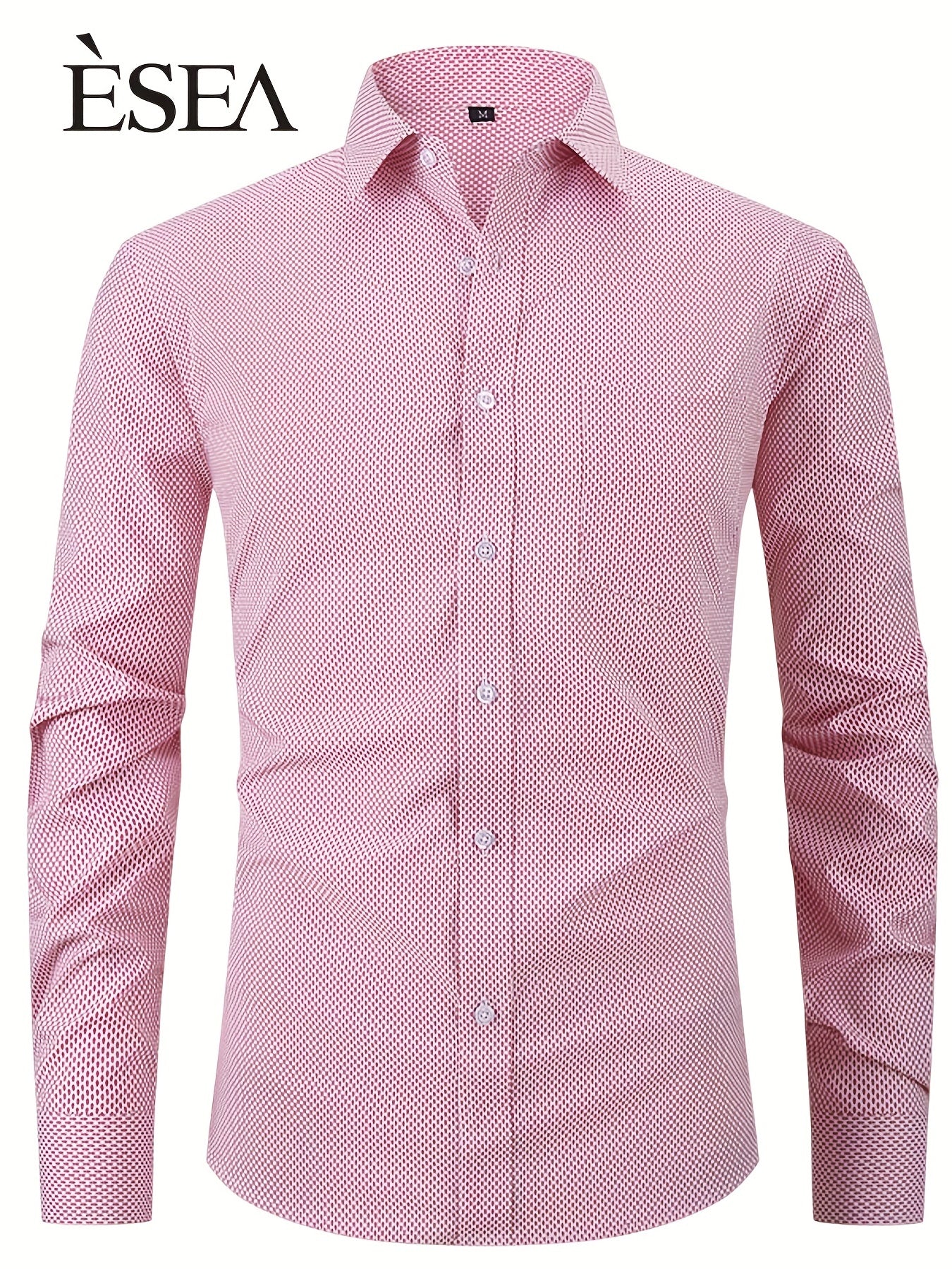 Men's Classic Button Up Shirt With Chest Pocket