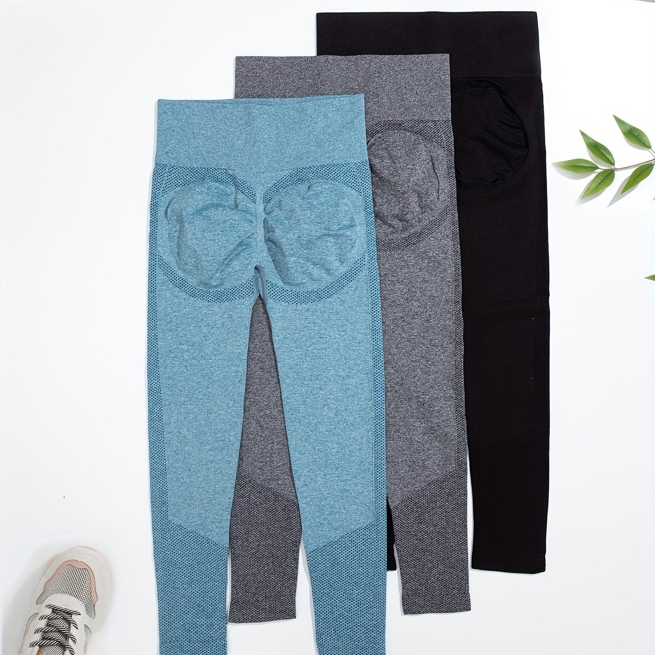 3pcs High Waist Seamless Leggings for Women