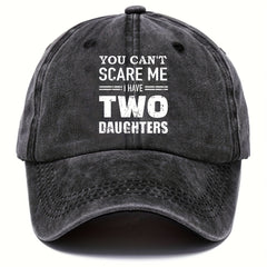 Unisex Distressed Letter Printed Hat Sunscreen Cap