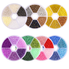 3900 Pcs Glass Pony Beads Colorful Jewelry Making Set DIY Jewelry Accessories