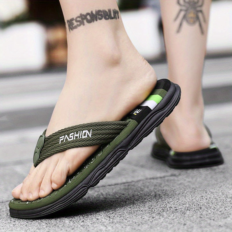 Men's Thong Sandals Non Slip Flip flops for Indoor Outdoor Beach Shower