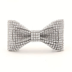 Men's Rhinestone Wedding Bow Tie Groom Decorative Accessories
