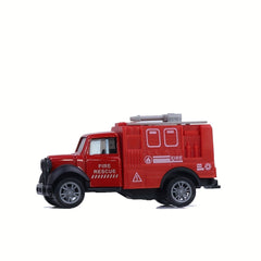 6pcs Kids Toy Cars Pull Back Fire Engine Model Boys Inertia Car