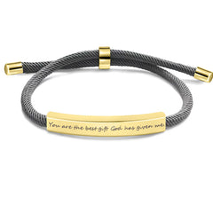 Personalized Stainless Steel Pet Name Bracelet