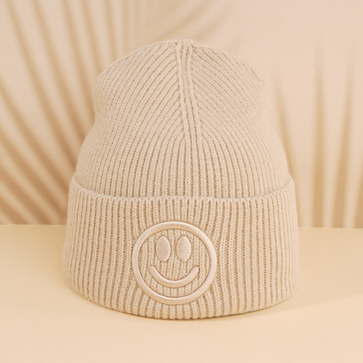 Casual Knitted Smiling Face Hat for Women