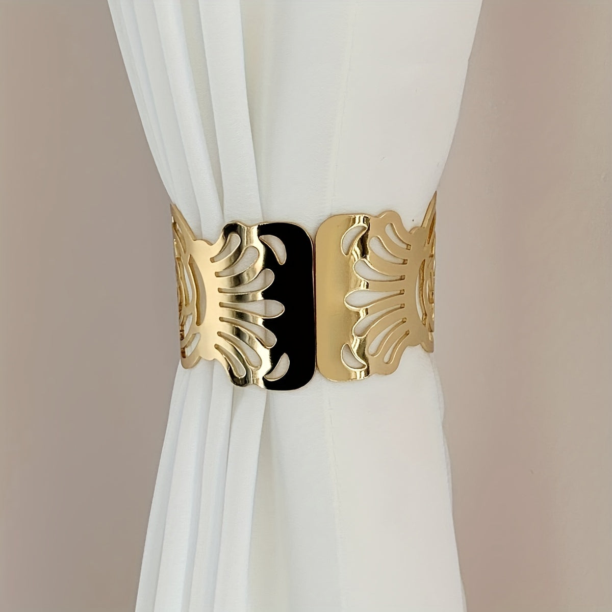 Alloy Leaf Pattern Curtain Buckle for Home Decor